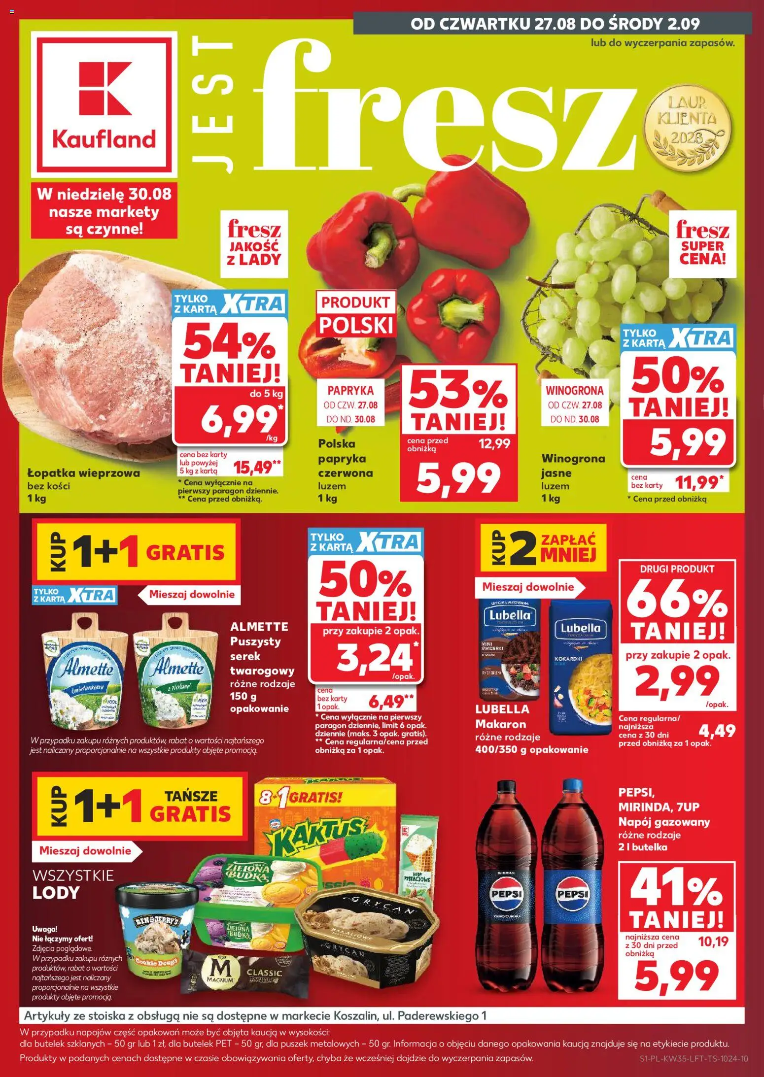 Pogląd gazetki "Kaufland gazetka" ze sklepu Kaufland ważnej od 27.08.2026