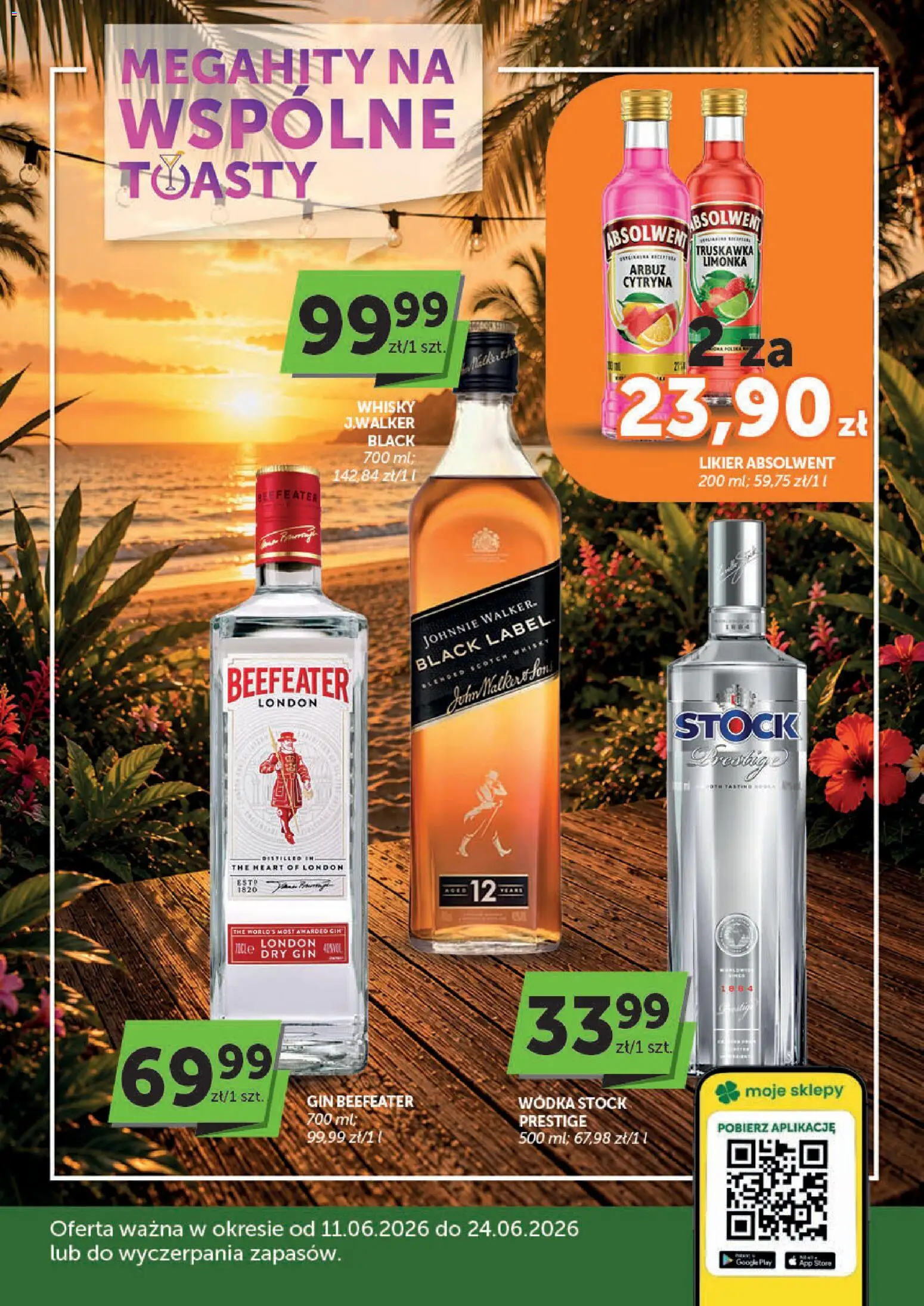 Pogląd gazetki "Euro Sklep gazetka alkoholowa" ze sklepu Euro Sklep ważnej od 11.06.2026 - Whisky, Wódka, Arbuz, Gin, Cytryna, Wódka Stock, London dry gin, Scotch whisky