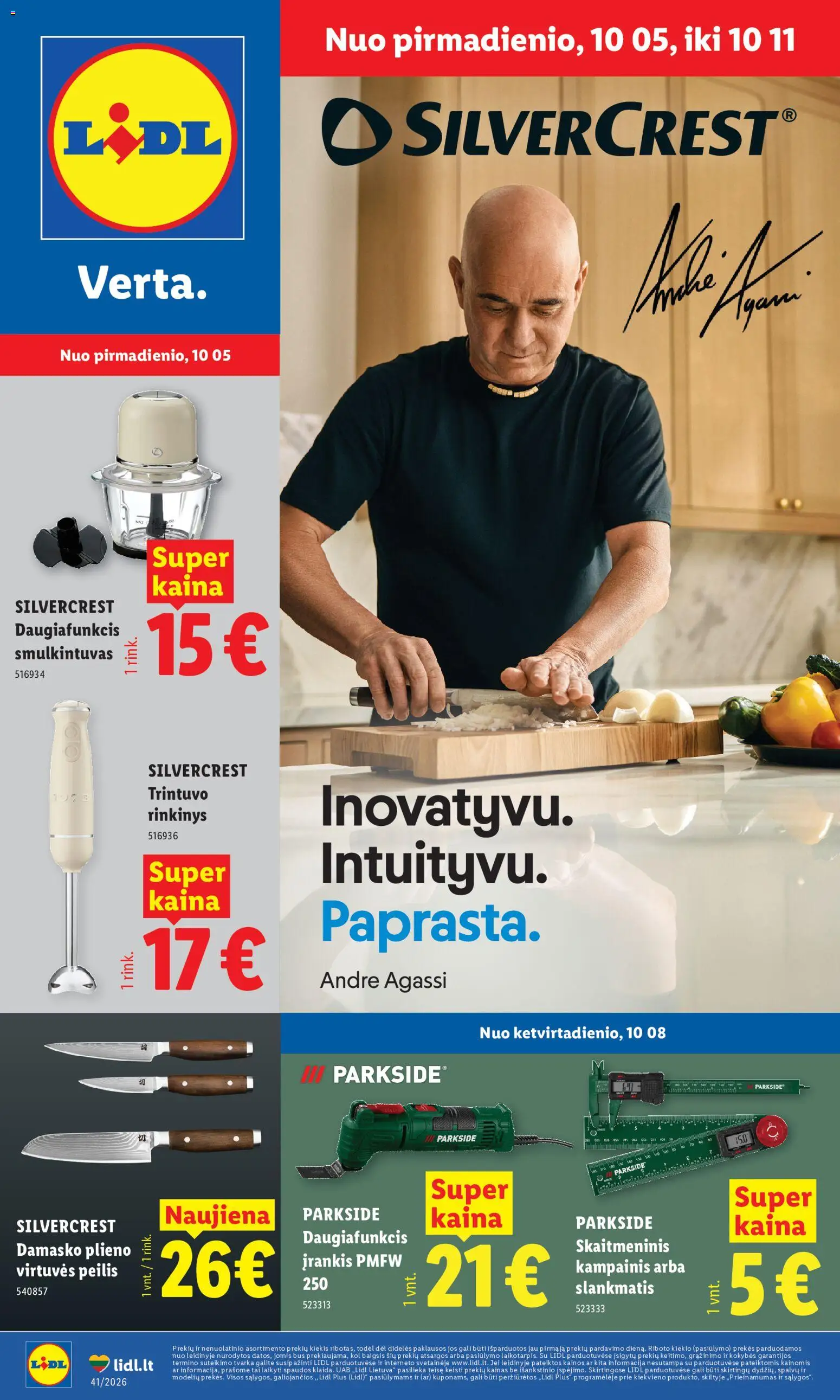 LIDL parduotuvės leidinio LIDL leidinys - Ne maisto prekių pasiūlymai galiojančio nuo 2026.10.05 peržiūra - Smulkintuvas