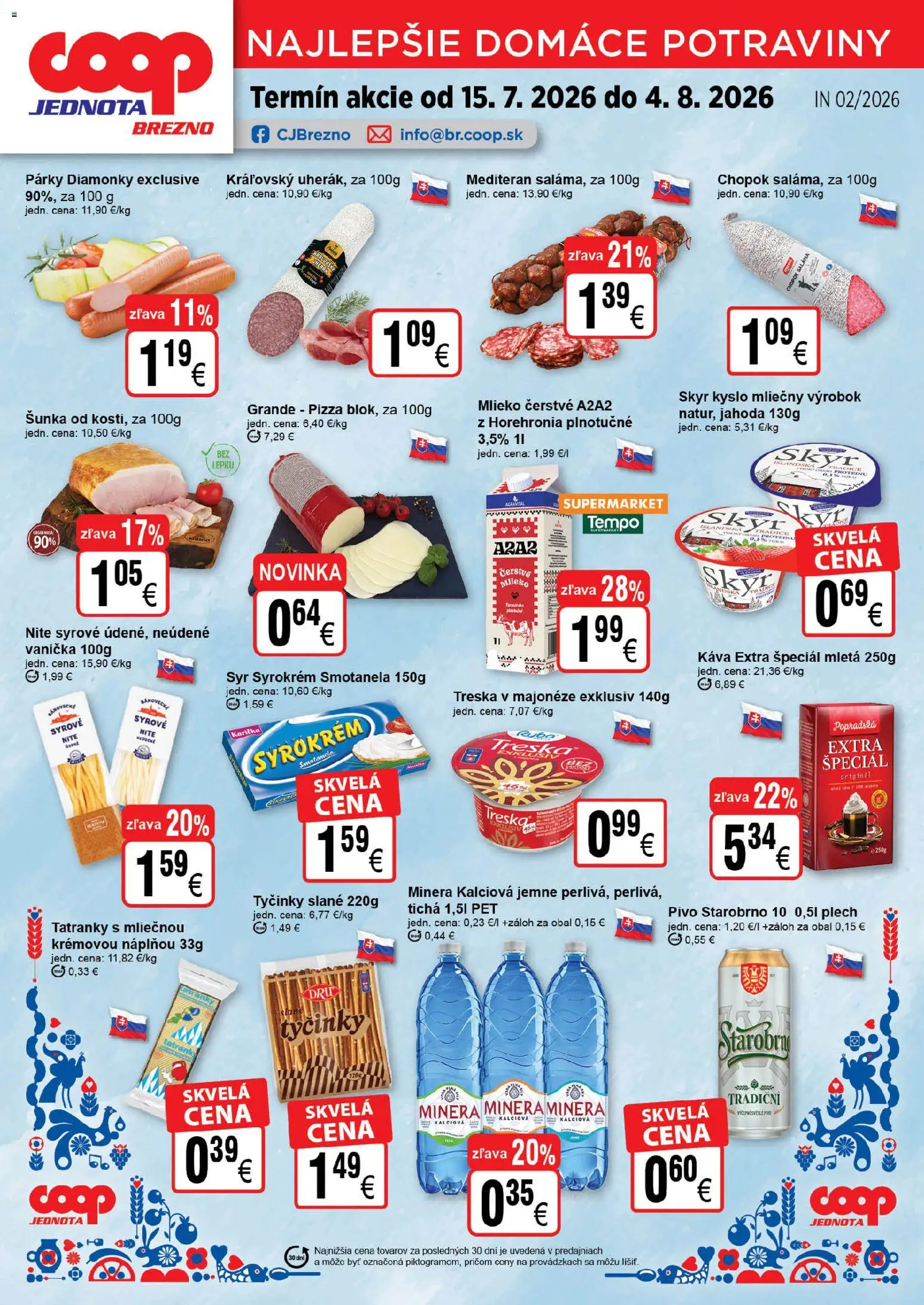 Náhľad COOP Jednota letáku platného od 15.07.2026