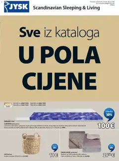 Pregled letka Jysk Ponuda trgovine JYSK vrijedi od 05.08.2026