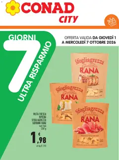 Anteprima dell'opuscolo Conad volantino 7 Giorni Ultra Risparmio dal negozio Conad valido da 01/10/2026
