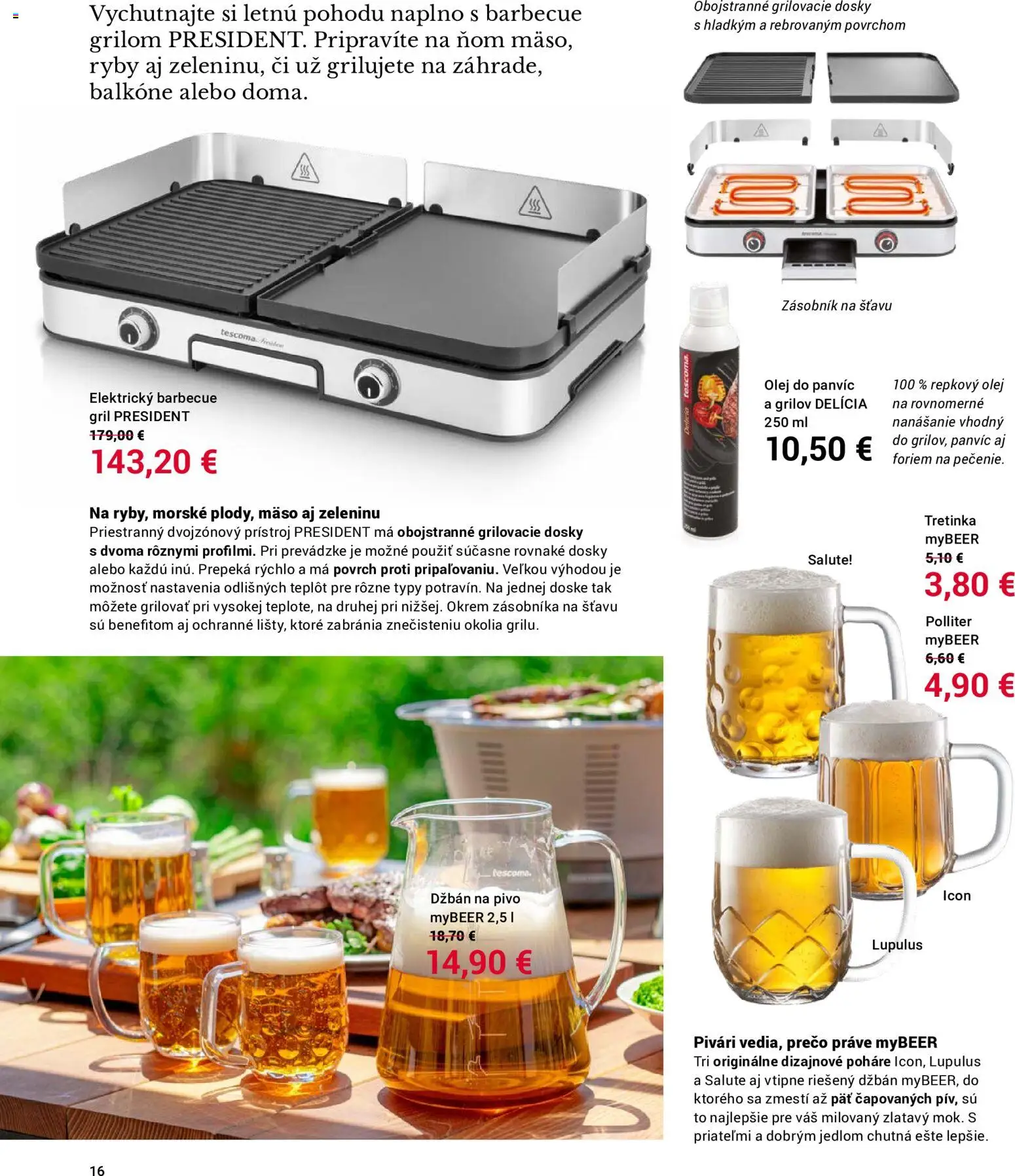 Náhľad TESCOMA letáku platného od 01.06.2026 - Mäso, Pivo, Ryby, Gril, Olej, Poháre, Repkový olej