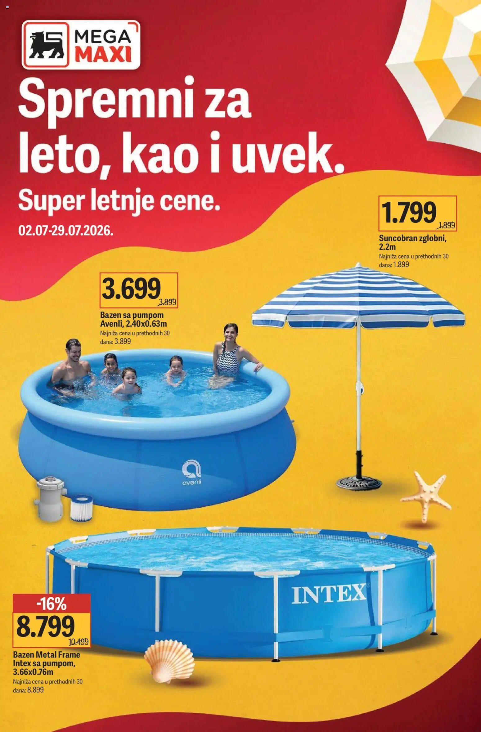 Pregled Mega Maxi kataloga - važi od 02.07.2026