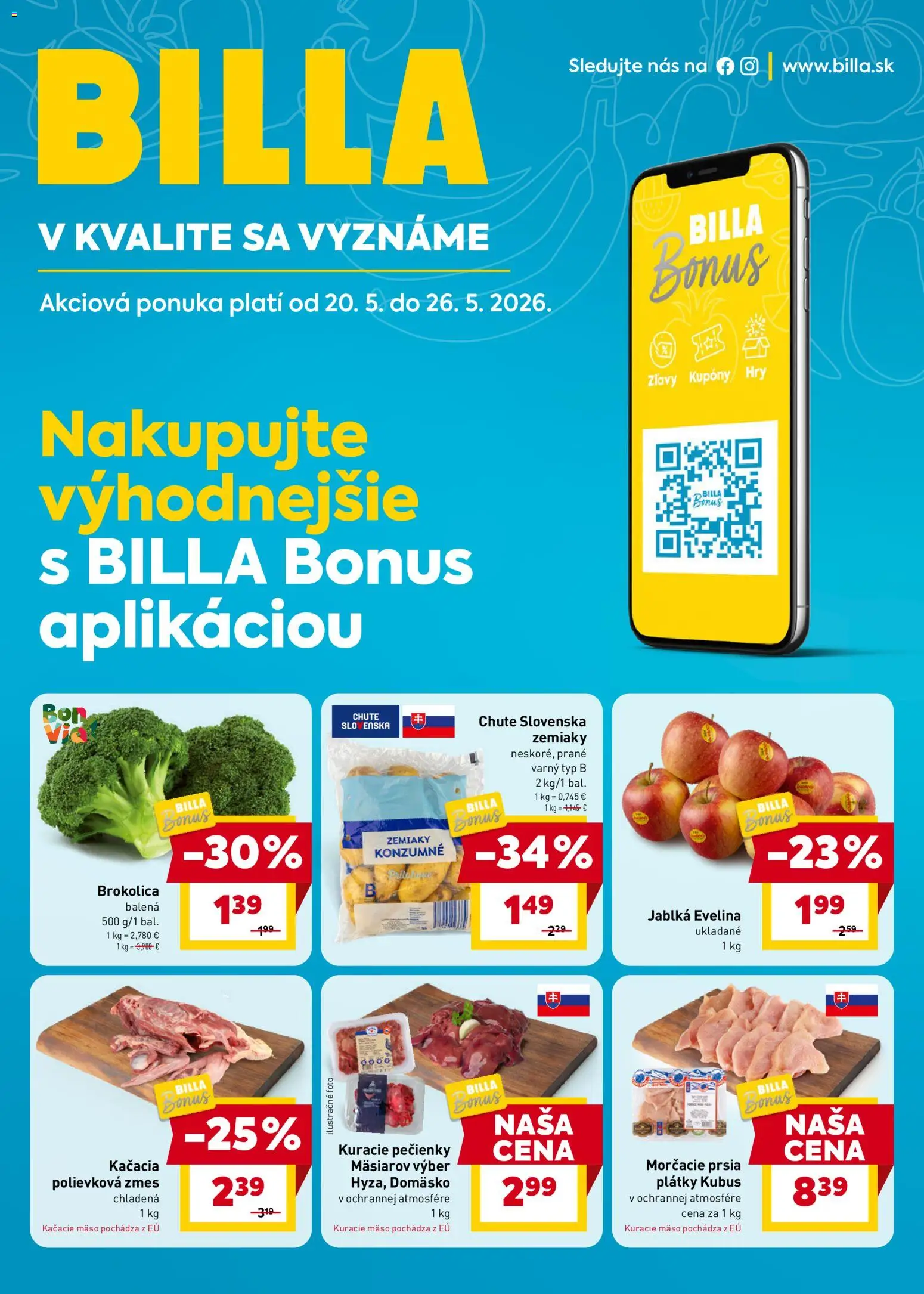 Náhľad Billa letáku platného od 20.05.2026
