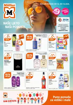Pregled letka Müller katalog Ponude za velike i male trgovine Müller vrijedi od 01.06.2026
