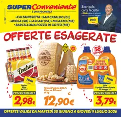 Anteprima dell'opuscolo SuperConveniente volantino Caltanissetta, San Cataldo, Avola, Lascari, Milazzo, Barcellona dal negozio SuperConveniente valido da 30/06/2026