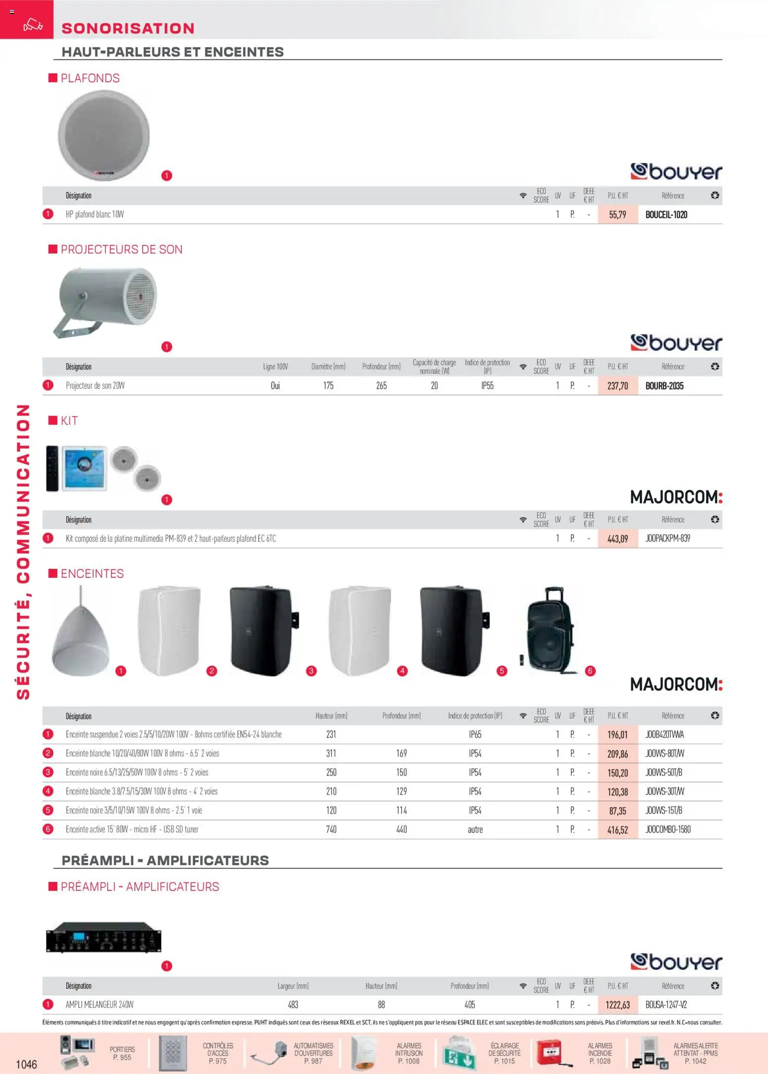 Prévisualisation de Brochure sécurité, communication du magasin Rexel formulaire valide 18/11/2025 - Enceinte, Projecteur, USB, Éclairage, Mélangeur