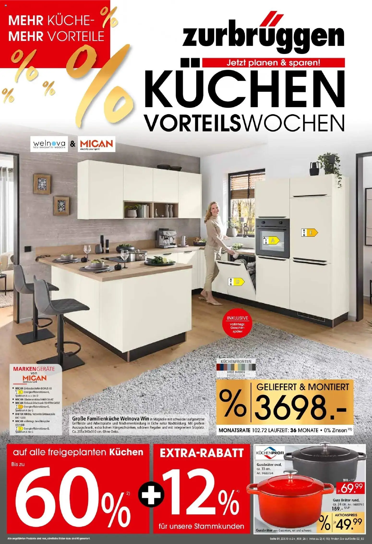 Vorschau von dem Prospekt des Geschäftes Zurbrüggen, gültig ab dem 24.10.2026 - Bilder, Kuchen, Geschirrspüler