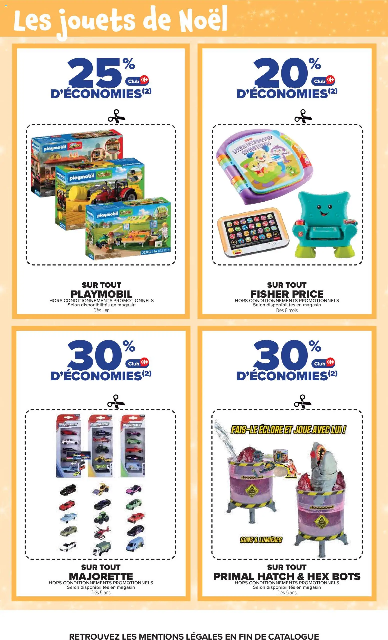Prévisualisation de Carrefour Vos promos du quotidien du magasin Carrefour formulaire valide 27/10/2026 - Playmobil, Livre, Jouets