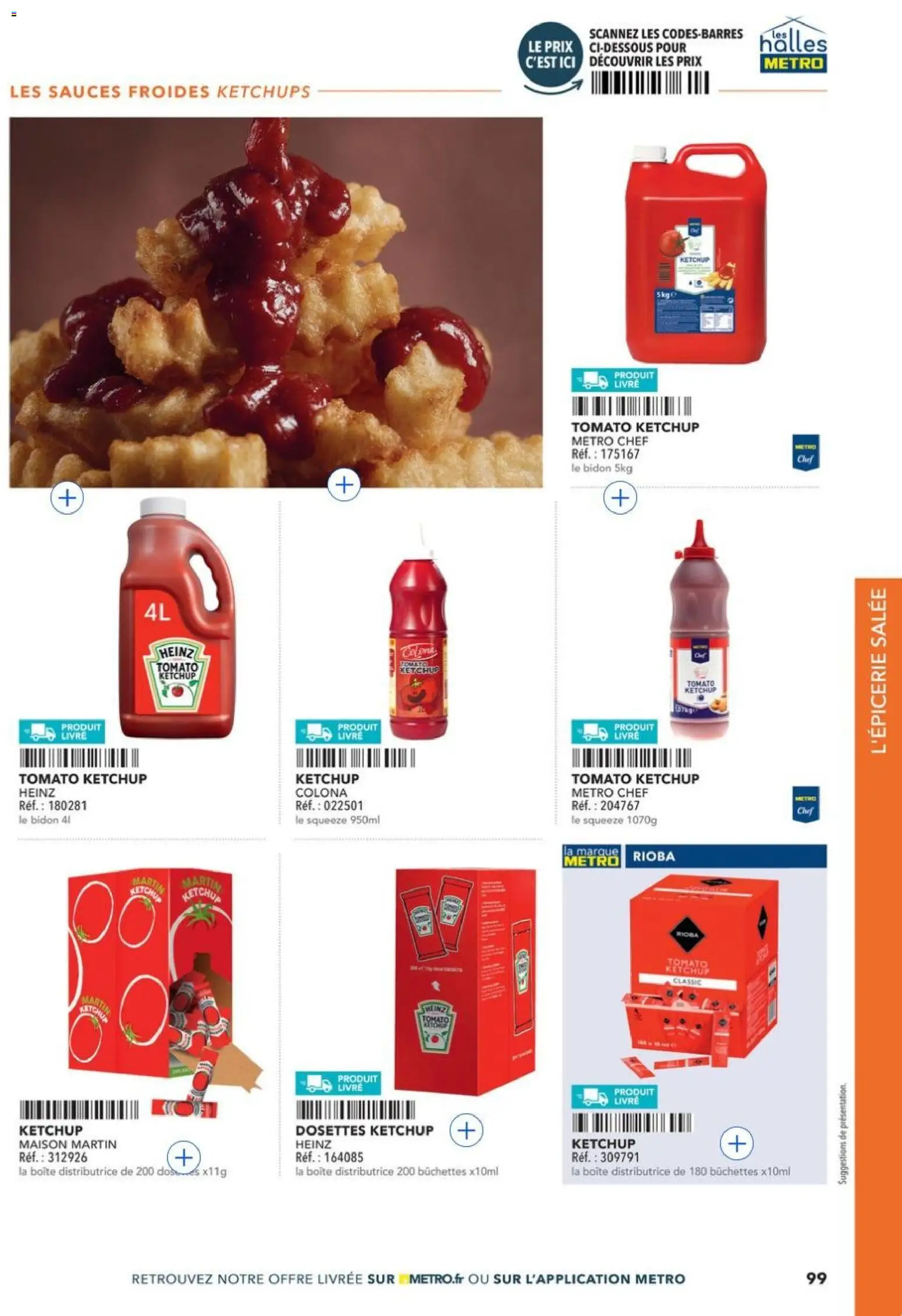 Prévisualisation de METRO - Restauration rapide du magasin METRO formulaire valide 14/04/2026 - Livre, Sauces, Ketchup