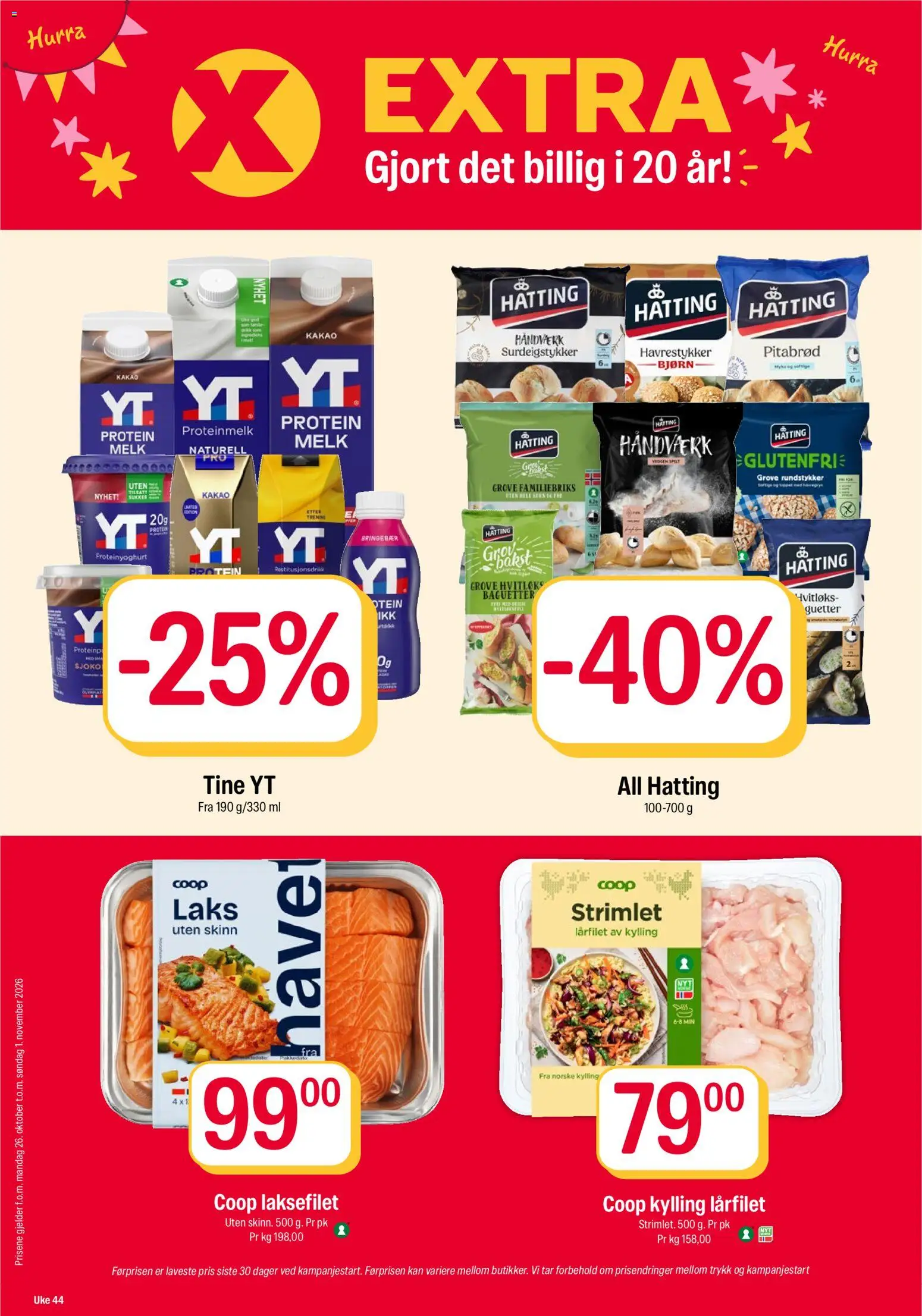 Forhåndsvis Coop Extra kundeavis fra butikk Coop Extra gyldig fra 26/10/2026