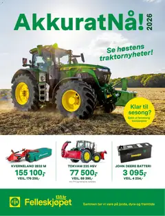 Forhåndsvis Felleskjøpet kundeavis akkuratnå sjekk ut førsesongkampanjene fra butikk Felleskjøpet gyldig fra 28/09/2026