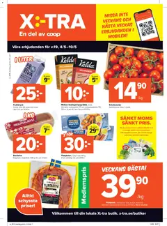 Förhandsgranska reklamblad Coop X:-TRA erbjudanden från butik Coop X:-TRA gäller från 04/05/2026