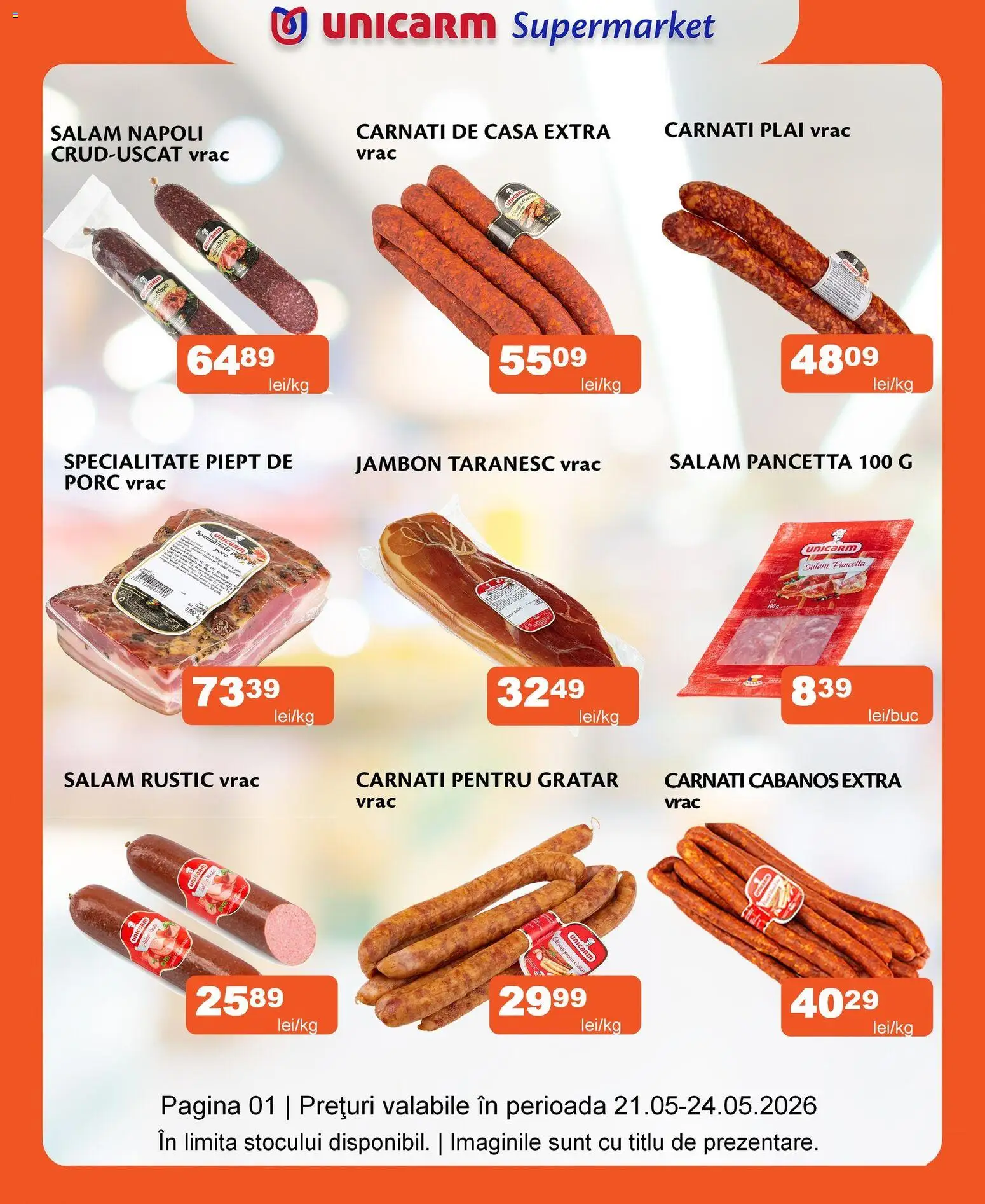 Previzualizarea de cataloage: Unicarm Unicarm Catalog Carne valabil de la 21.05.2026