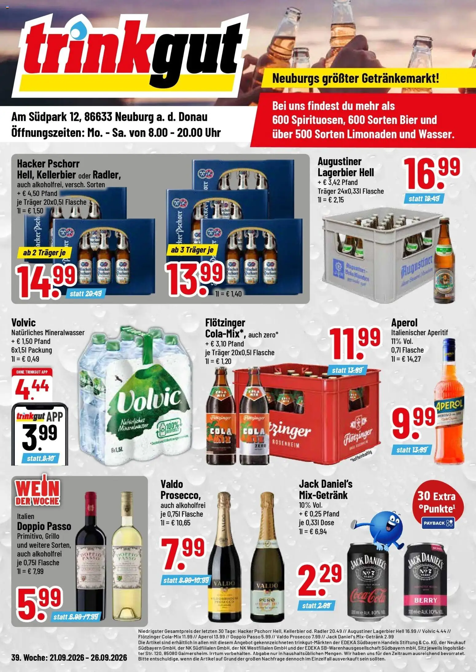 Vorschau von dem Prospekt des Geschäftes Trinkgut, gültig ab dem 21.09.2026