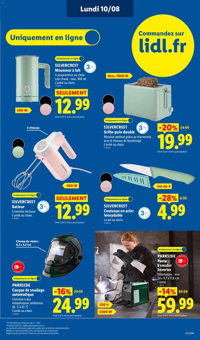 Nouveau catalogue Lidl à partir du 06/08
