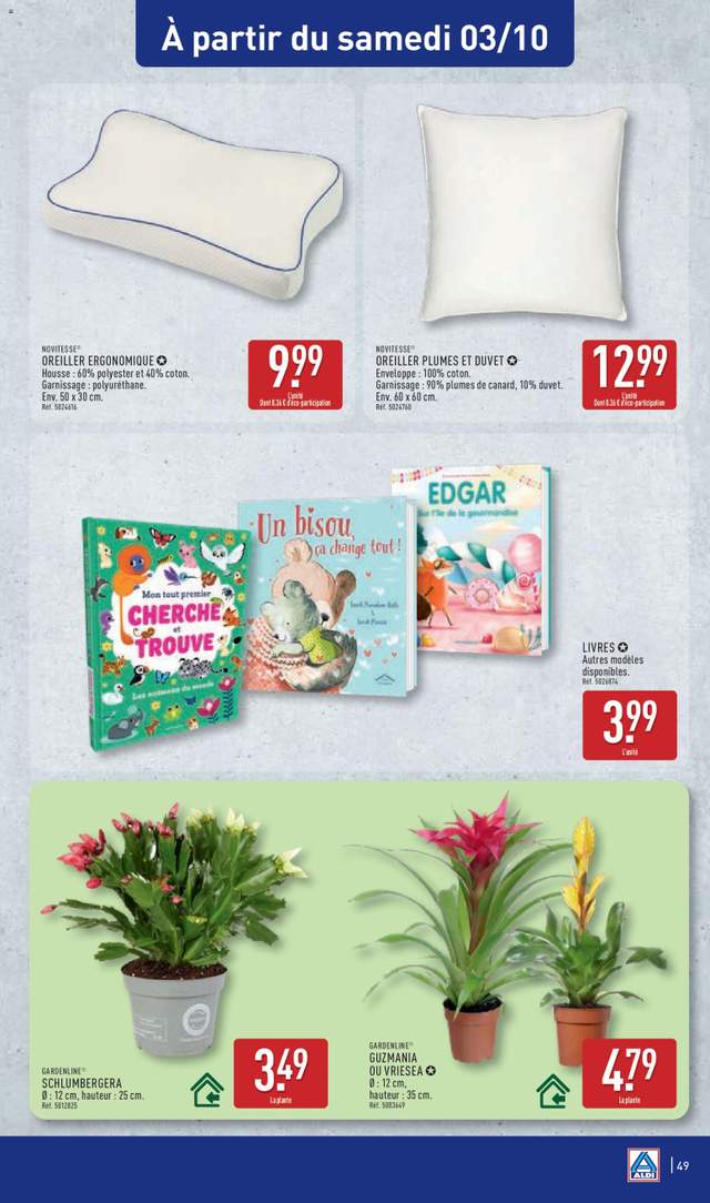 Nouveau catalogue Aldi à partir du 29/09