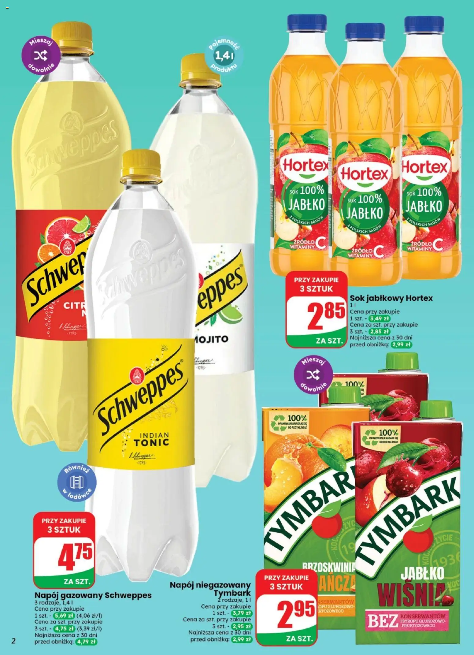 Pogląd gazetki "Dino gazetka - Weekendowe Okazje" ze sklepu Dino ważnej od 30.10.2026 - Tymbark, Mojito, Sok, Tonic, Sok jabłkowy