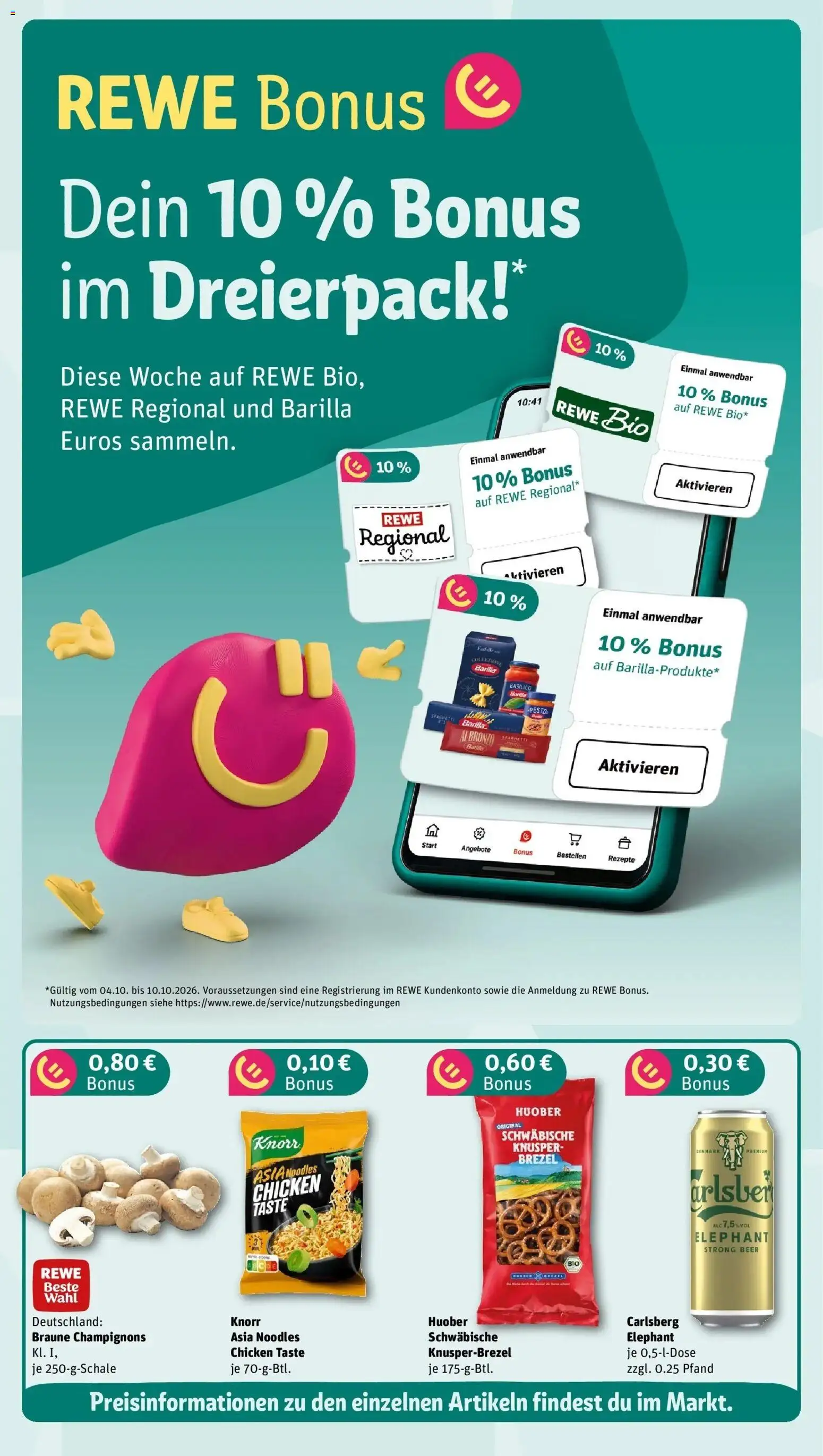 Vorschau von dem Prospekt des Geschäftes Rewe, gültig ab dem 05.10.2026