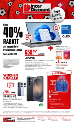 Vorschau des Merkblatts Interdiscount aktionen vom Shop Interdiscount gültig von 08.06.2026 bis 21.06.2026