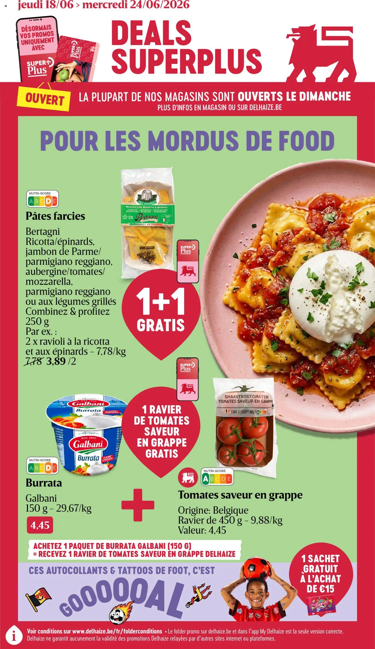 Voorbeeld van Delhaize Folder de la semaine 25 van winkel Delhaize geldig vanaf 18/06/2026