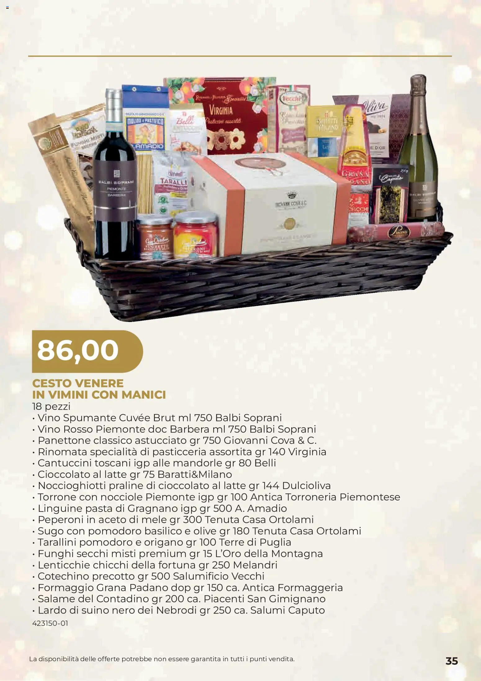 Anteprima dell'opuscolo Sogegross volantino Strenne dal negozio Sogegross valido da 27/10/2026 - Vino, Funghi, Basilico, Lenticchie, Peperoni, Mele, Olive, Specialità