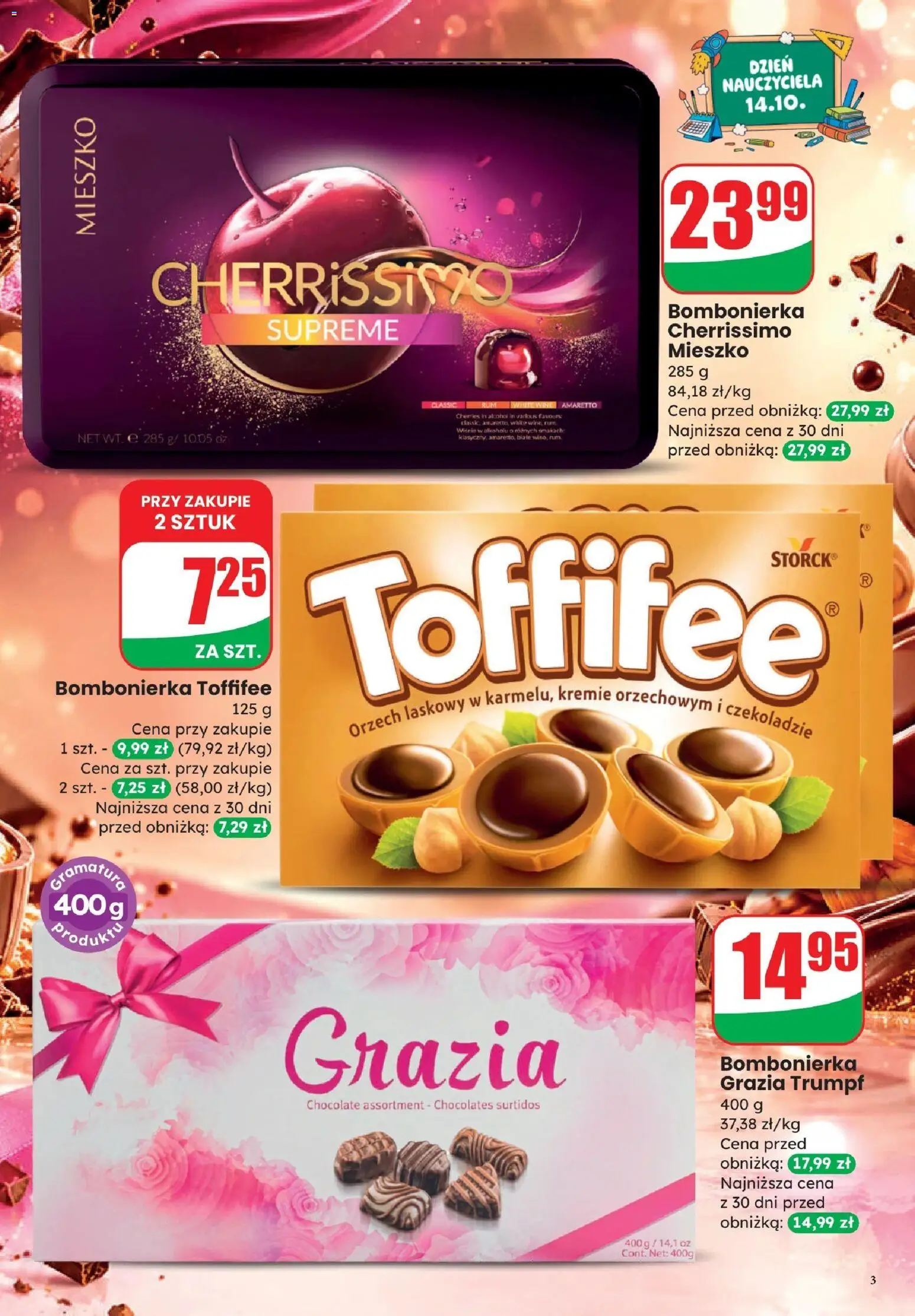 Pogląd gazetki "Dino gazetka - Weekendowe Okazje" ze sklepu Dino ważnej od 09.10.2026 - Amaretto, Rum, Toffifee, Bombonierka