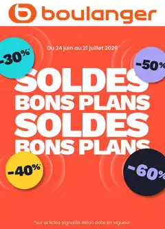 Prévisualisation de Boulanger Catalogue des produits - Soldes du magasin Boulanger formulaire valide 24/06/2026