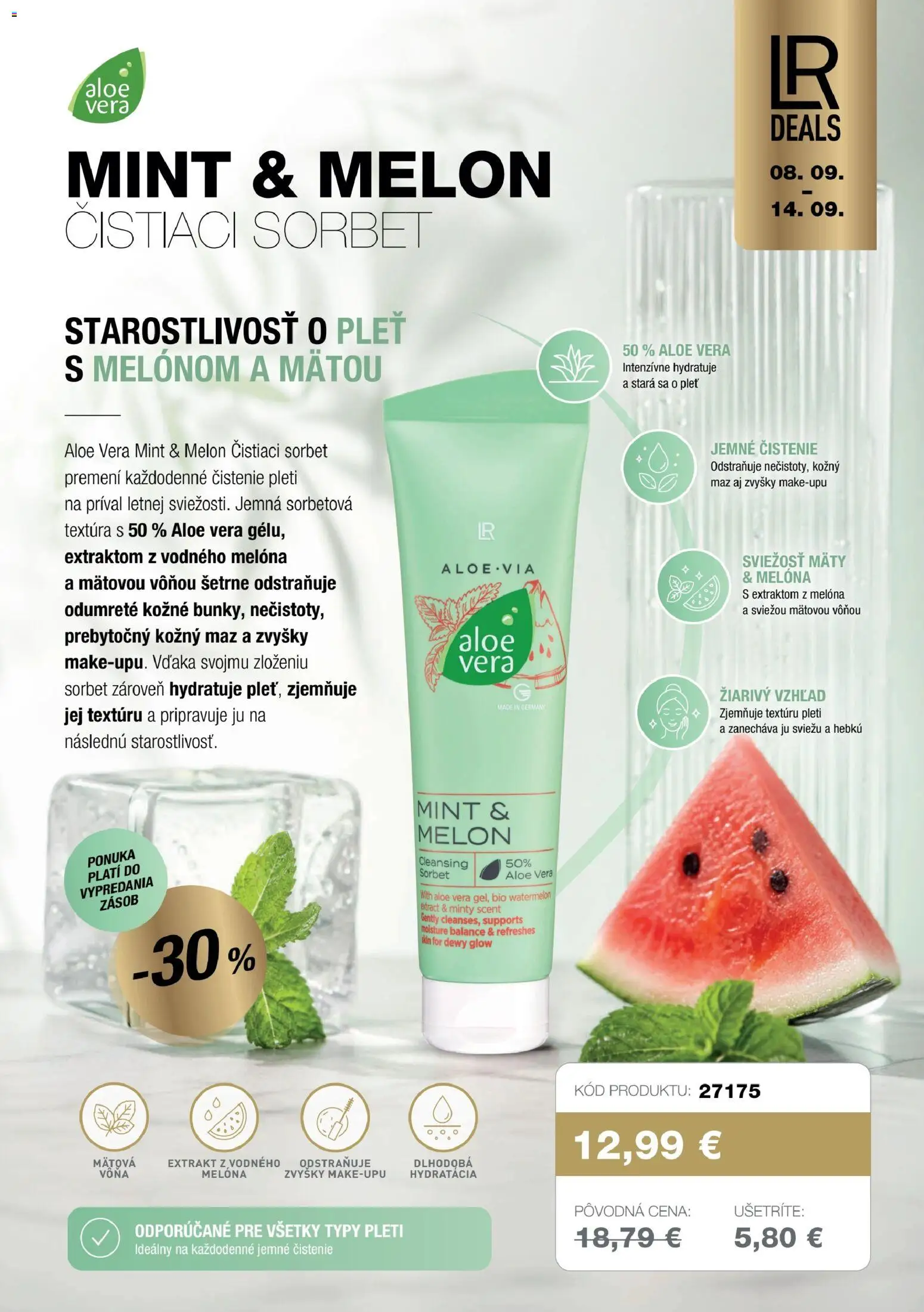 Náhľad LR letáku platného od 08.09.2026 - Aloe Vera, Sorbet, Melón