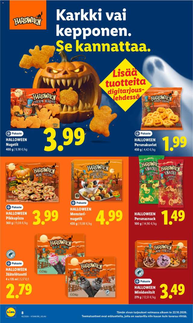 Uusi Lidl tarjouslehti alkaen 26/10