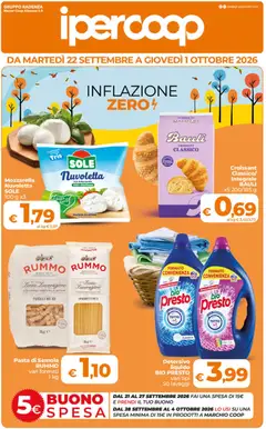Anteprima dell'opuscolo Ipercoop volantino Sicilia dal negozio Ipercoop valido da 22/09/2026