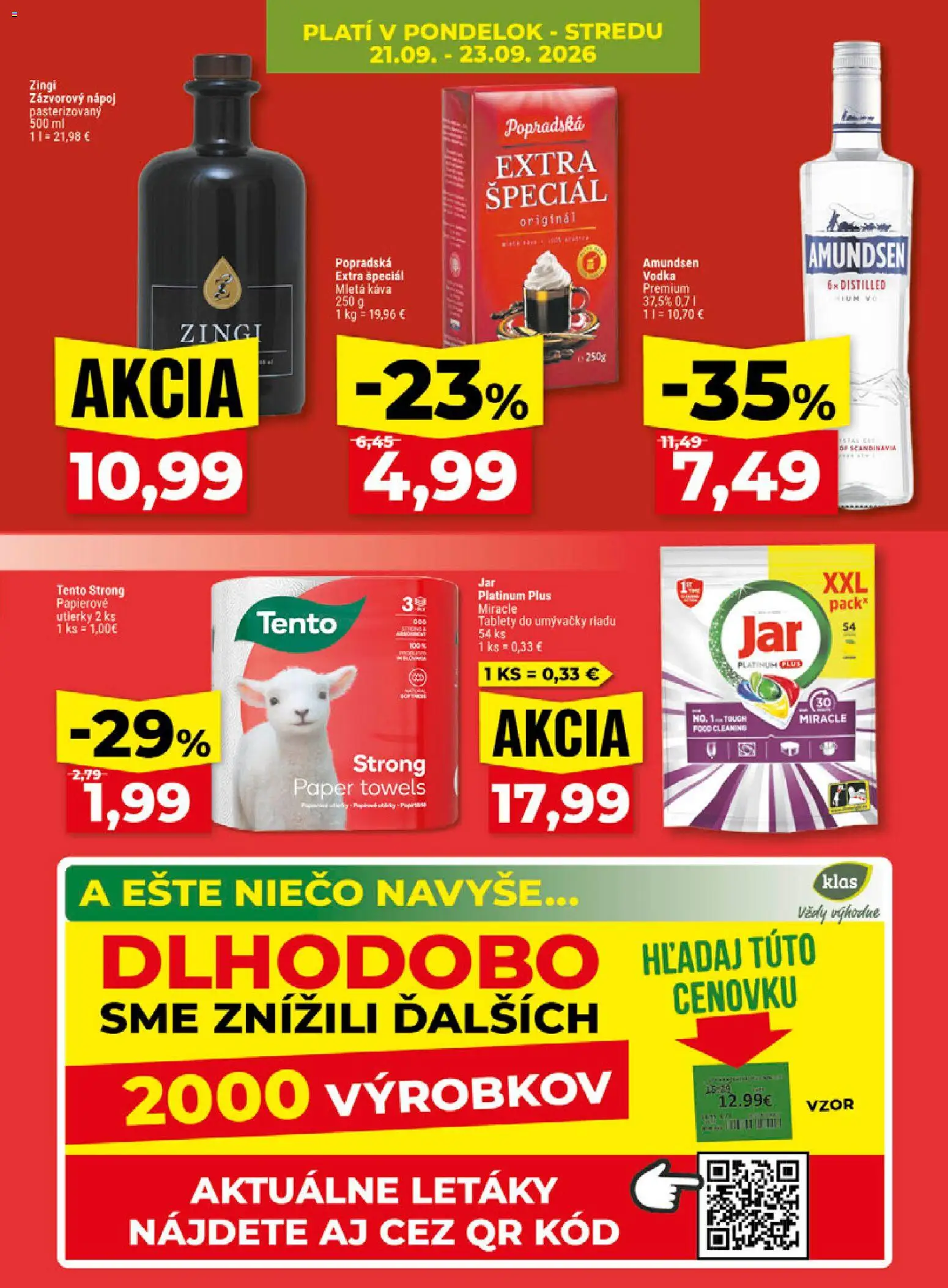 Náhľad Klas letáku platného od 21.09.2026