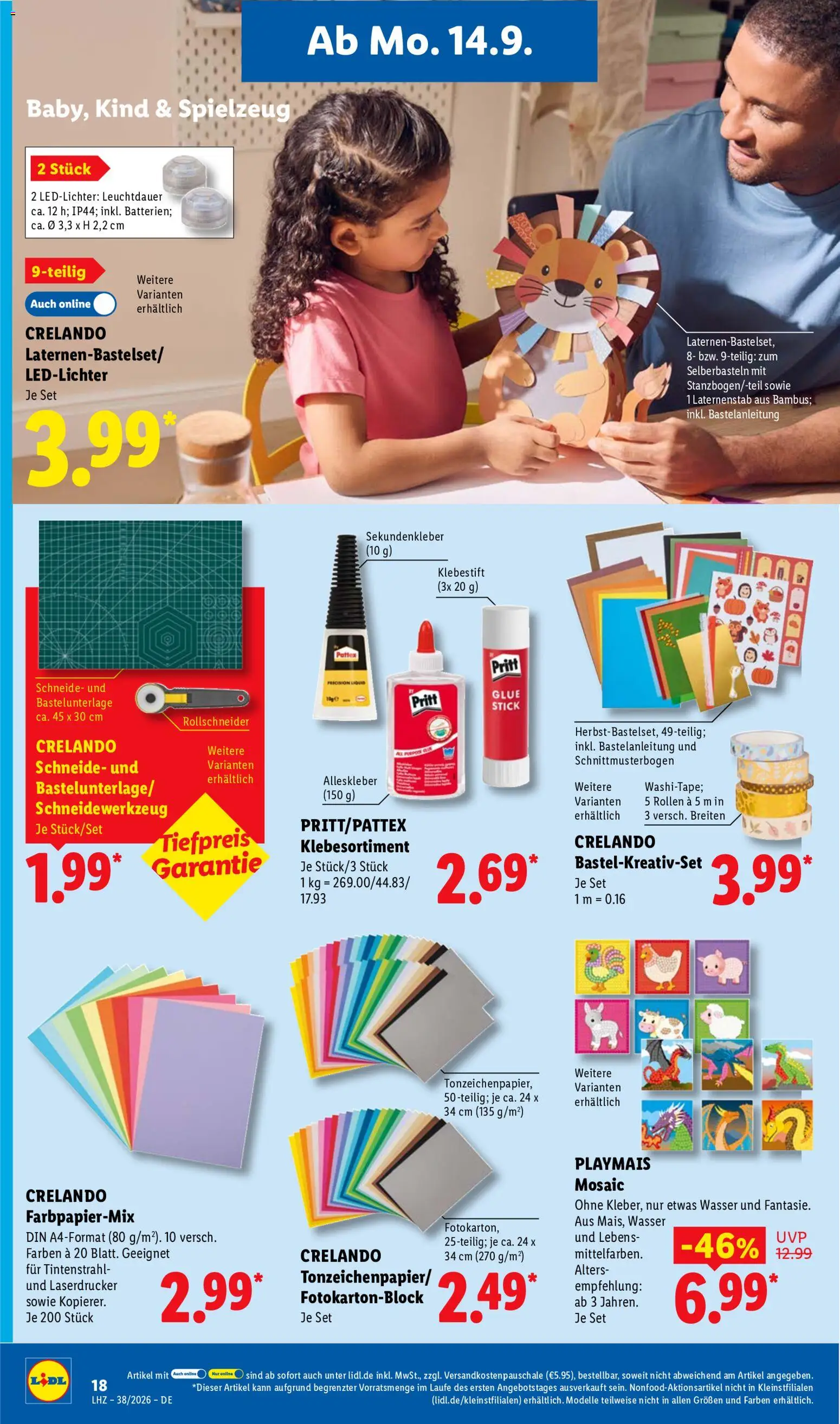 Vorschau von dem Prospekt des Geschäftes Lidl, gültig ab dem 14.09.2026 - Wasser, Laserdrucker