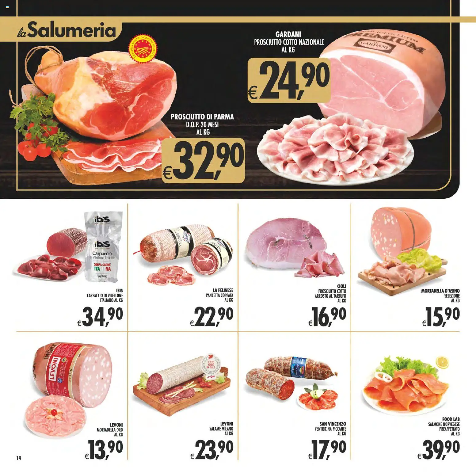 Anteprima dell'opuscolo Decò volantino Gourmet Sicilia dal negozio Decò valido da 23/10/2026 - Tartufo, Mortadella, Prosciutto, Prosciutto Cotto, Salame, Pancetta, Arrosto, Prosciutto di Parma