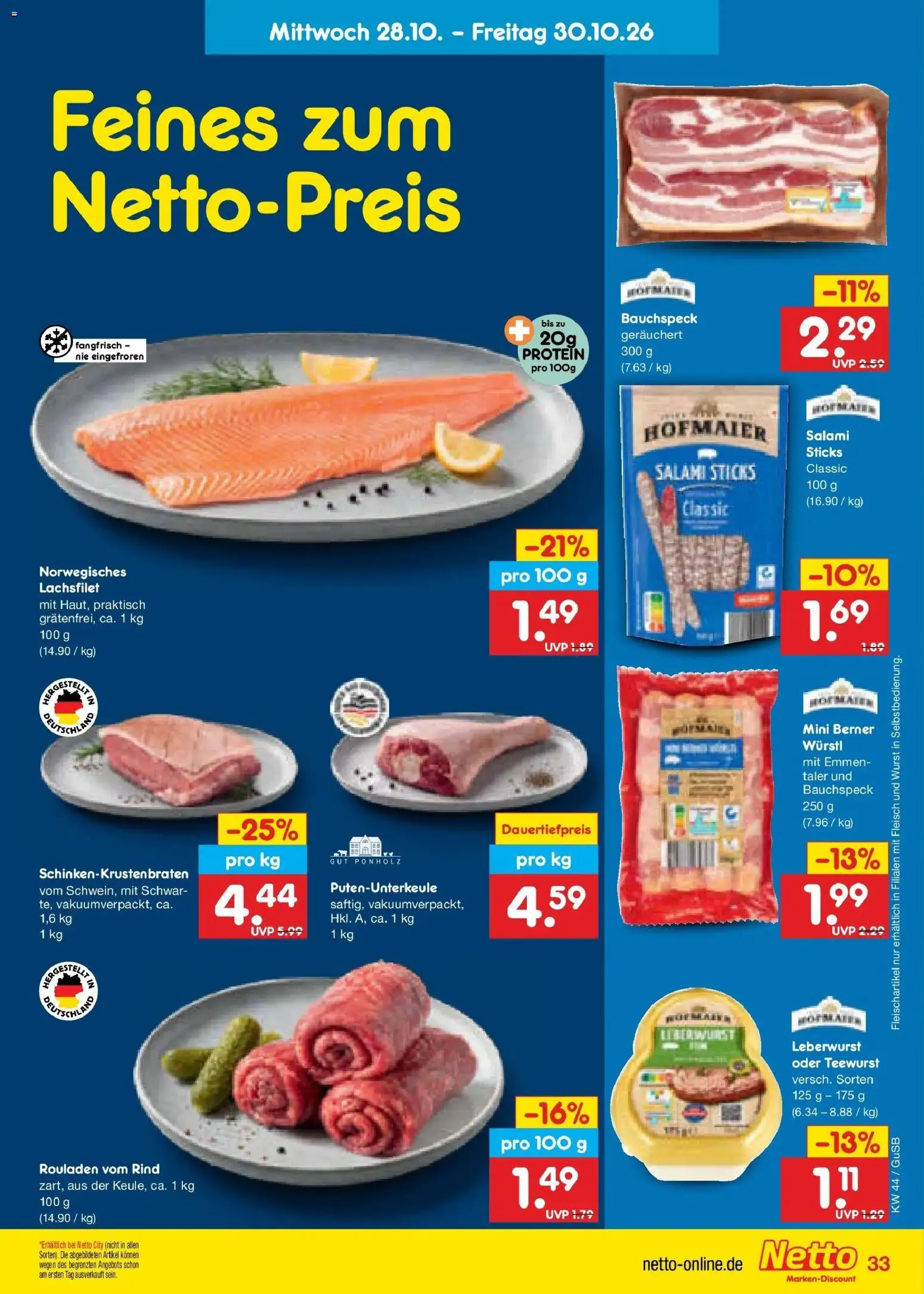 Vorschau von dem Prospekt des Geschäftes Netto Marken-Discount, gültig ab dem 26.10.2026