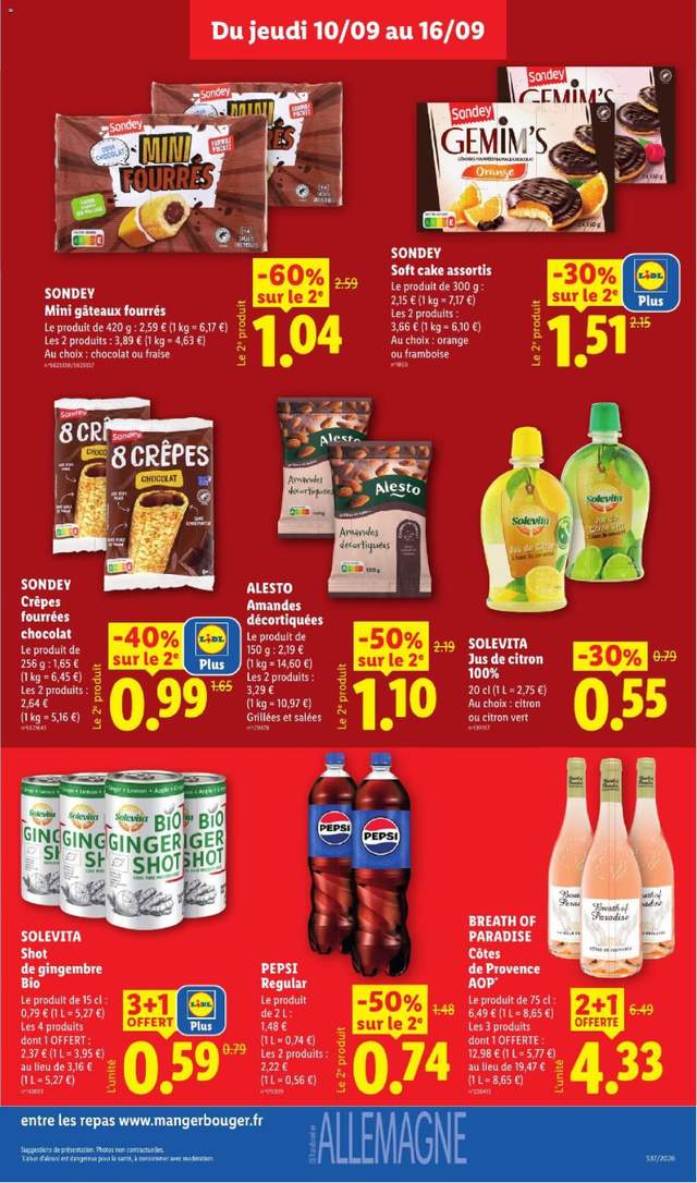 Nouveau catalogue Lidl à partir du 10/09