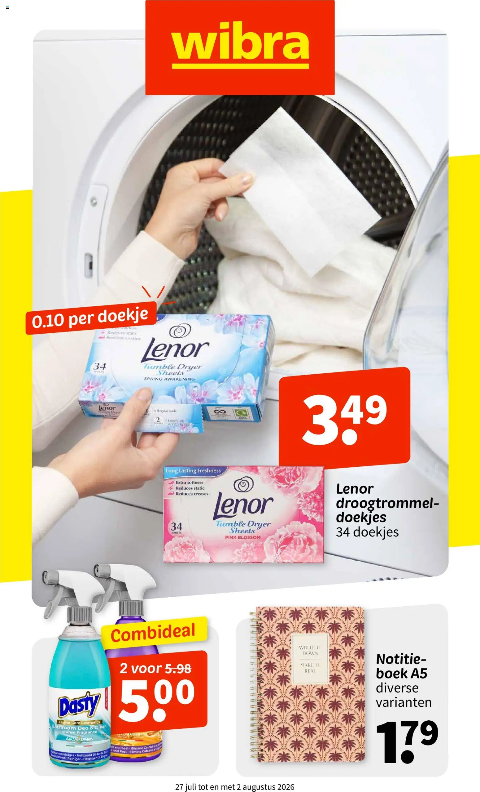 Voorbeeld van Wibra folder van winkel Wibra geldig vanaf 27-07-2026