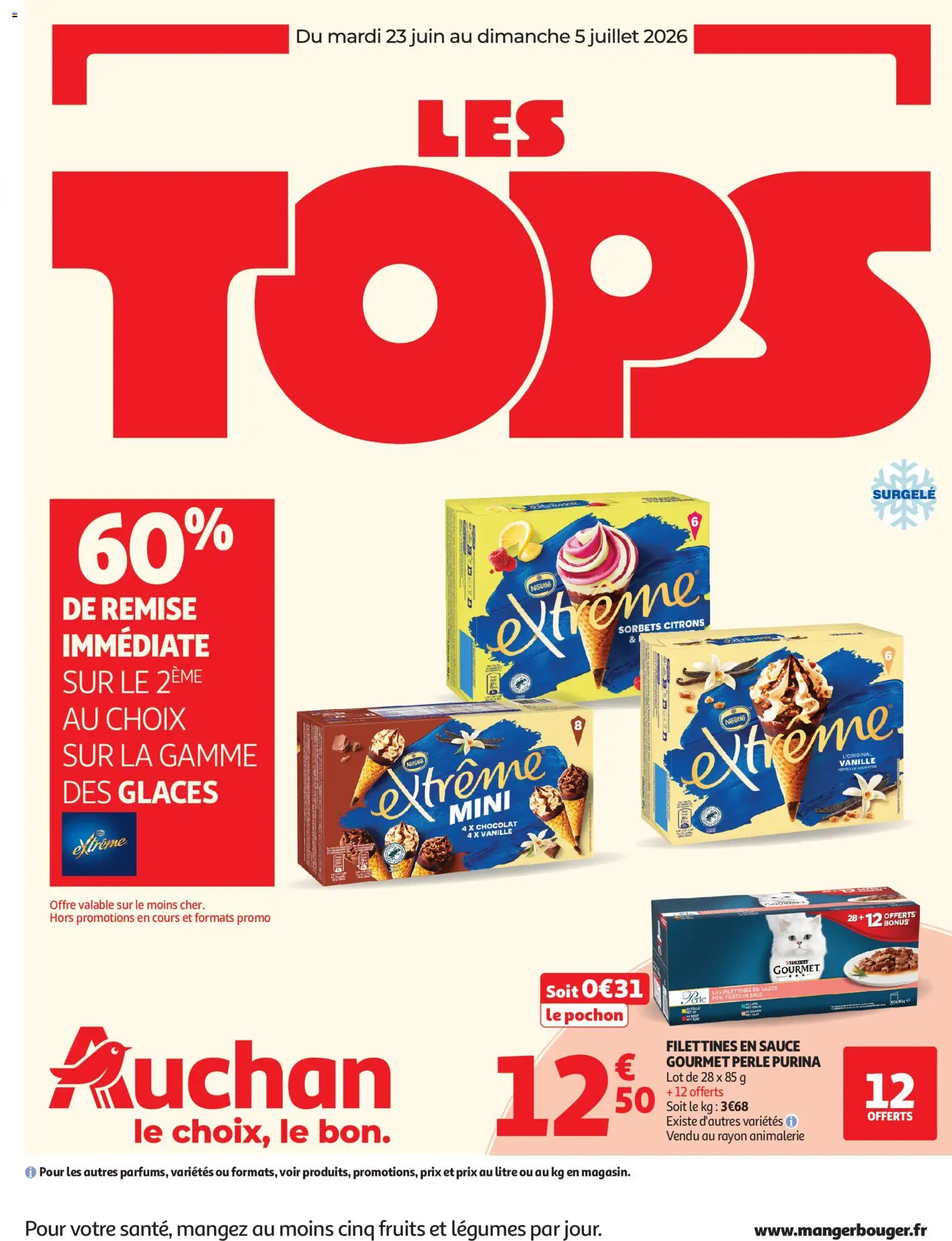 Voorbeeld van Auchan Tops promos hypers van winkel Auchan geldig vanaf 23/06/2026