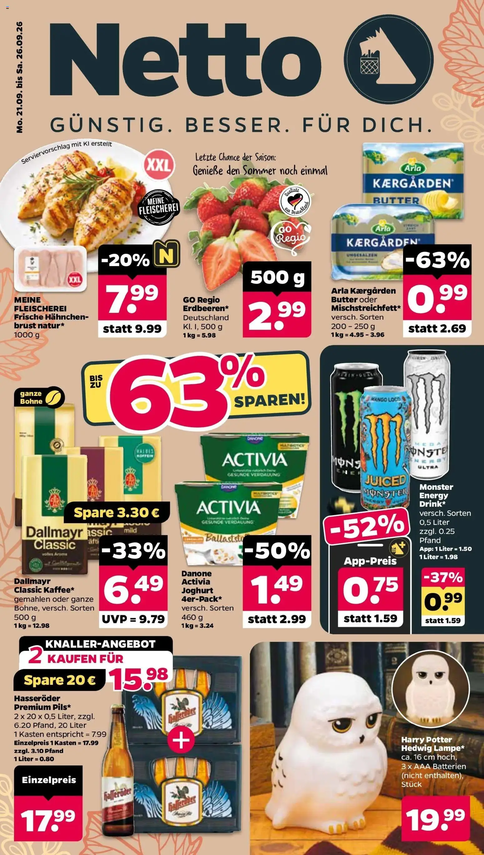 Vorschau von dem Prospekt des Geschäftes Netto, gültig ab dem 20.09.2026