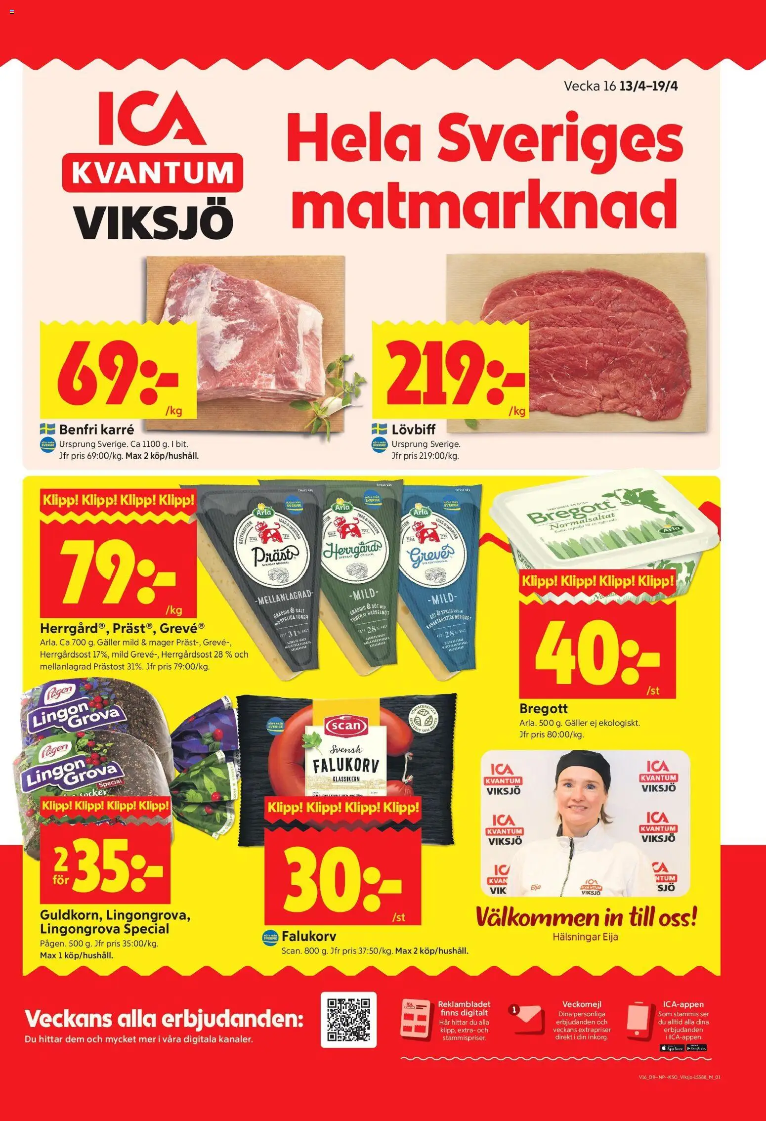 Förhandsgranska reklamblad Järfälla från butik ICA Kvantum gäller från 13/04/2026