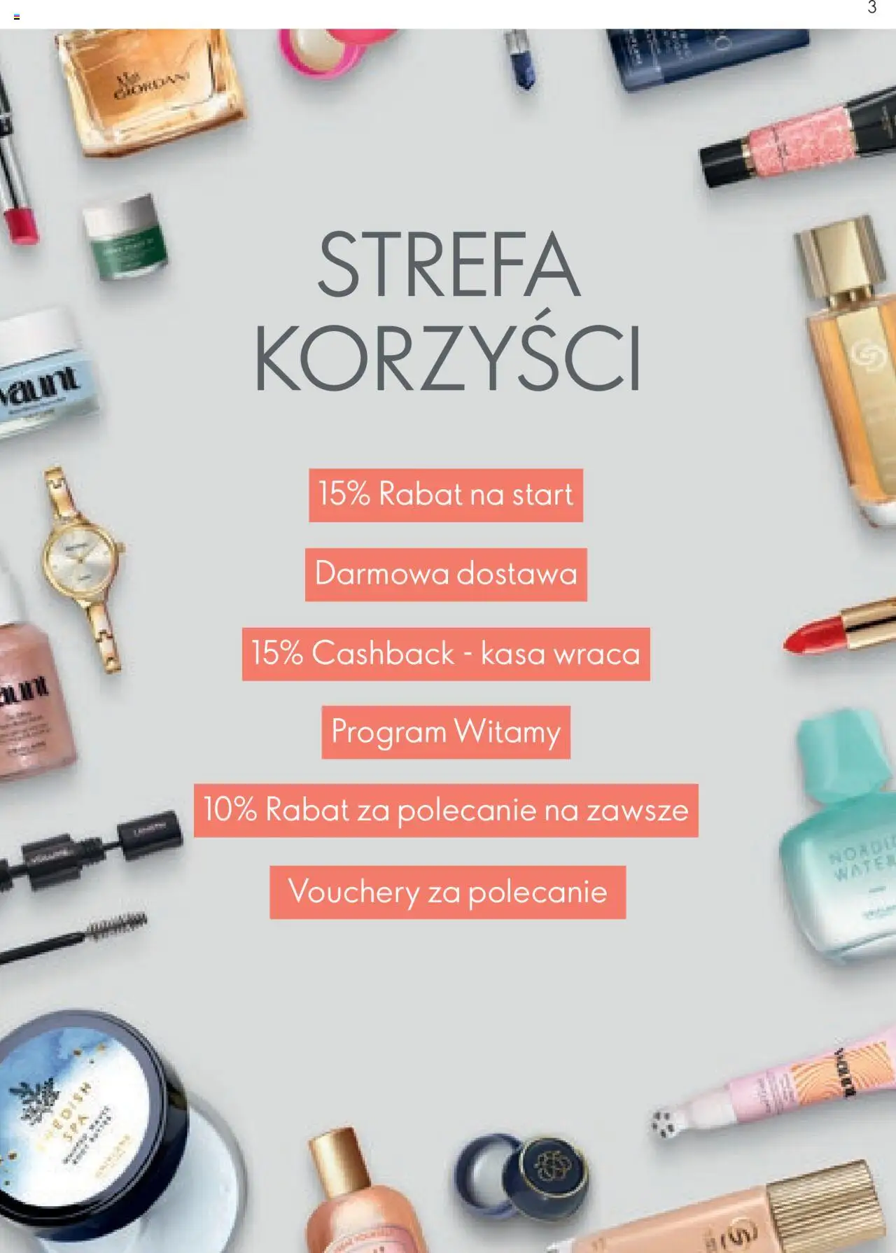 Pogląd gazetki "Strefa Korzyści" ze sklepu Oriflame ważnej od 23.01.2024