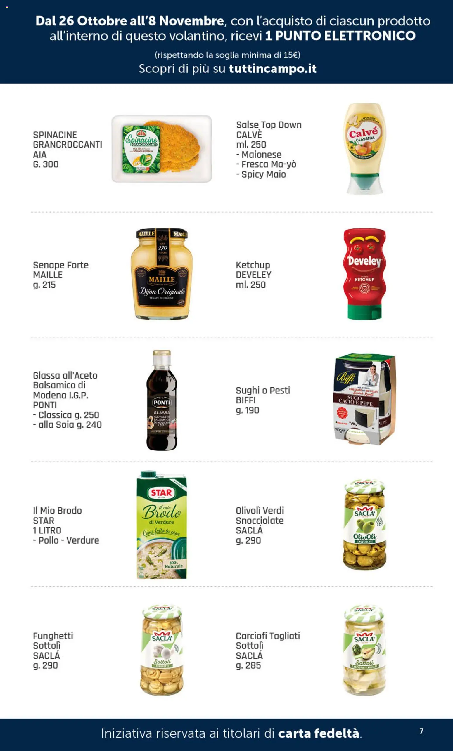 Anteprima dell'opuscolo DOK volantino Tutti in campo dal negozio DOK valido da 26/10/2026 - Pollo, Pepe, Top, Verdure, Sugo, Brodo, Glassa, Salse