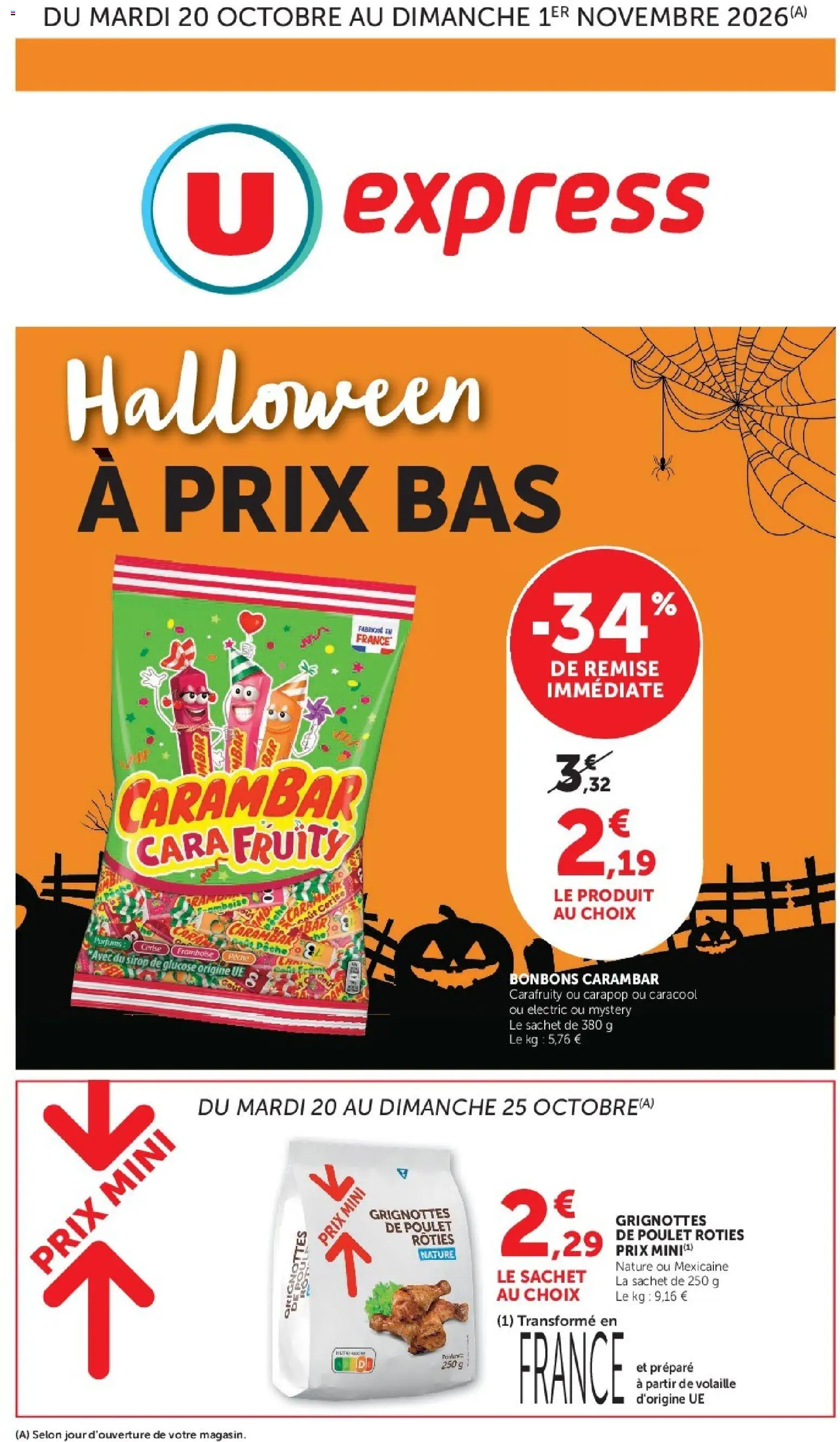 Prévisualisation de U Express catalogue du magasin U Express formulaire valide 20/10/2026