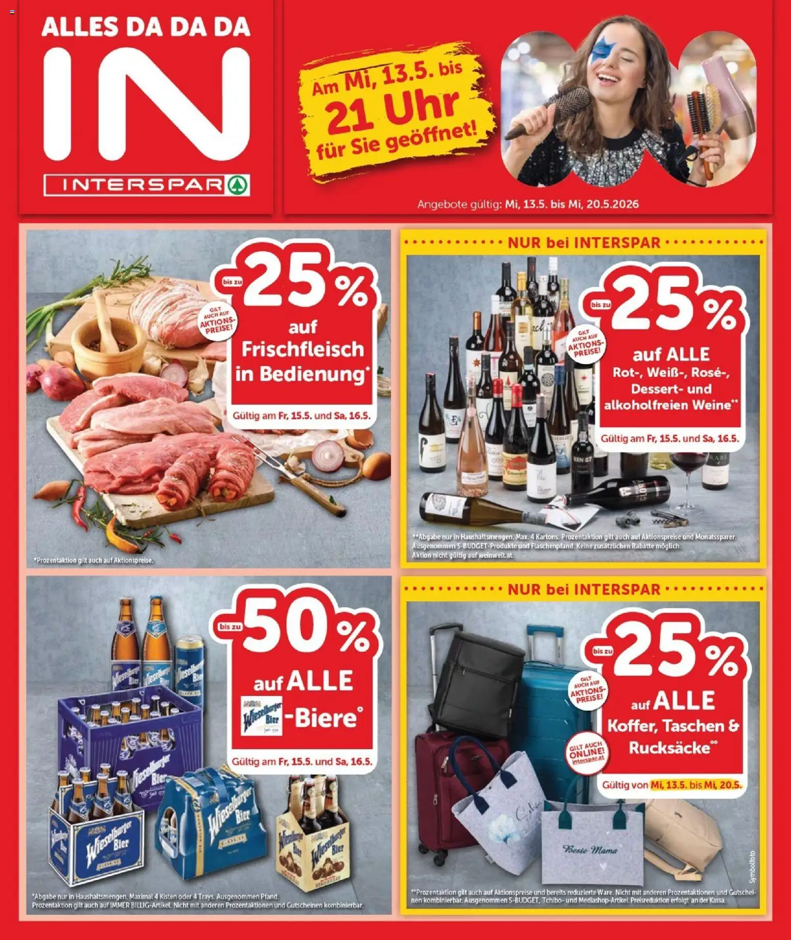 Vorschau der Angebote: Interspar Interspar Flugblatt - Burgenland Nord gültig ab 13.05.2026 - Uhr, Bier