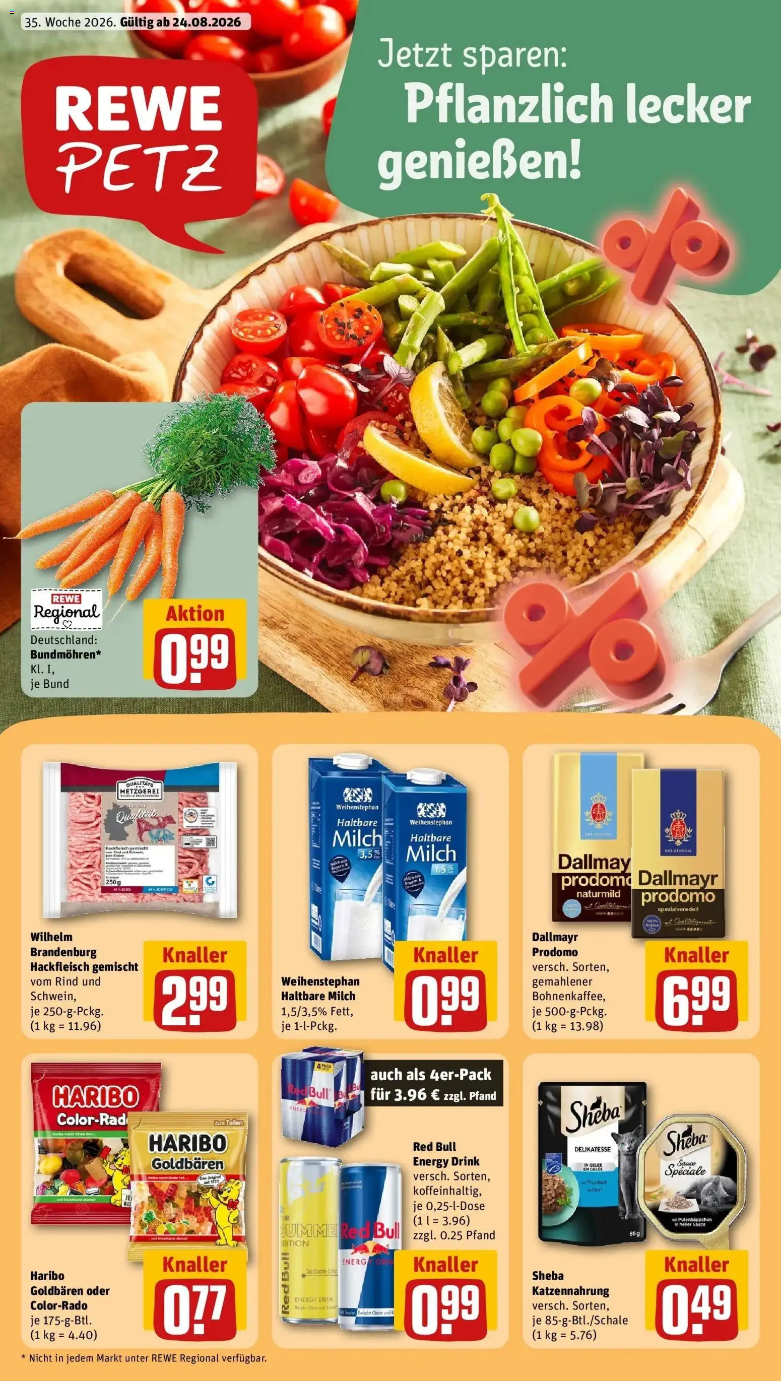 Vorschau von dem Prospekt des Geschäftes Rewe, gültig ab dem 24.08.2026