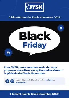 Prévisualisation de Jysk Black Friday Annonce du magasin Jysk formulaire valide 27/10/2026
