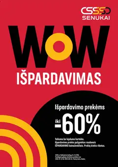 Senukai parduotuvės leidinio Senukai leidinys galiojančio nuo 2026.07.22 peržiūra