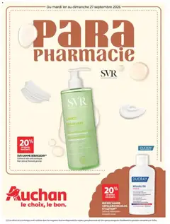 Prévisualisation de Auchan Parapharmacie, beauté du magasin Auchan formulaire valide 01/09/2026