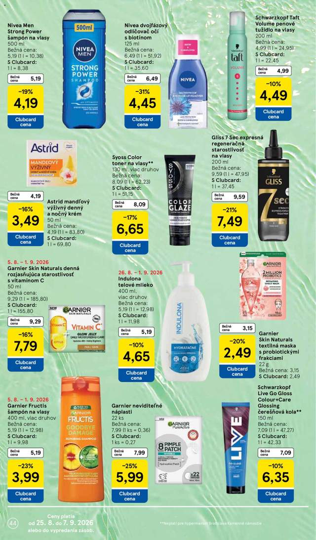 Nový Tesco leták od 26.08.